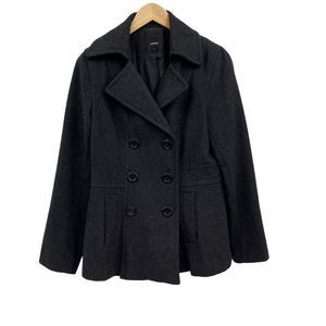 Express charcoal gray wool jacket